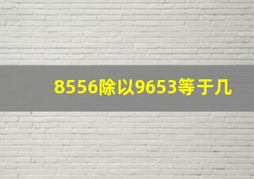 8556除以9653等于几