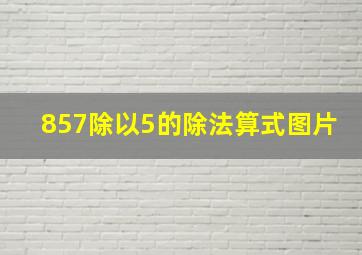 857除以5的除法算式图片