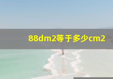 88dm2等于多少cm2