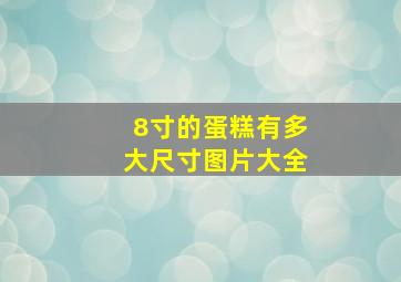 8寸的蛋糕有多大尺寸图片大全