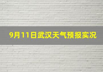 9月11日武汉天气预报实况