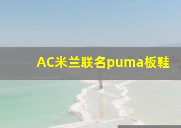 AC米兰联名puma板鞋