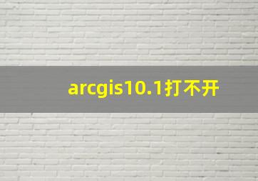 arcgis10.1打不开