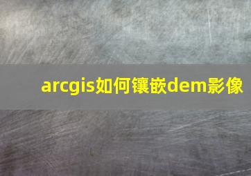 arcgis如何镶嵌dem影像