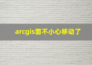 arcgis面不小心移动了