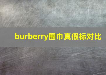 burberry围巾真假标对比