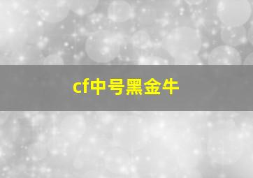 cf中号黑金牛