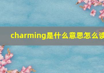 charming是什么意思怎么读