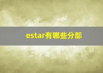 estar有哪些分部