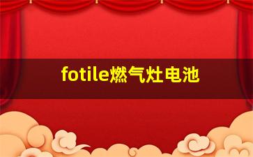 fotile燃气灶电池