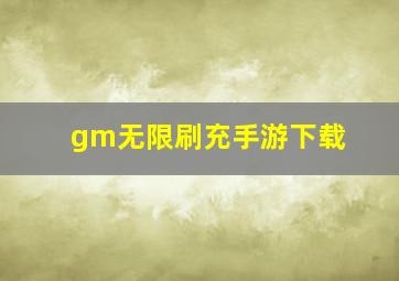 gm无限刷充手游下载