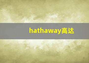 hathaway高达