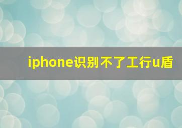 iphone识别不了工行u盾