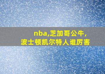 nba,芝加哥公牛,波士顿凯尔特人谁厉害