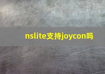 nslite支持joycon吗