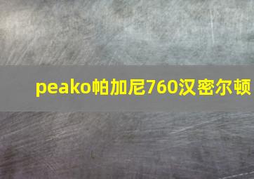 peako帕加尼760汉密尔顿