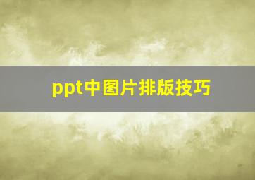 ppt中图片排版技巧