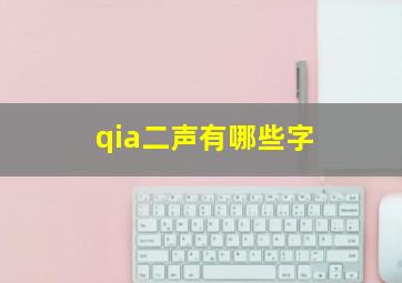 qia二声有哪些字