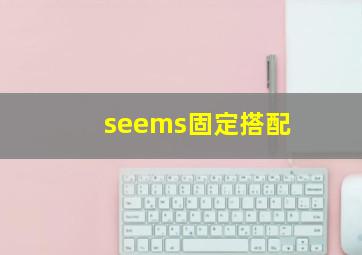 seems固定搭配