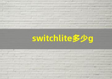 switchlite多少g