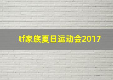 tf家族夏日运动会2017