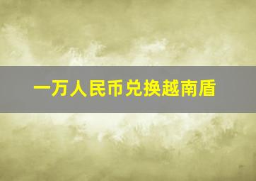 一万人民币兑换越南盾