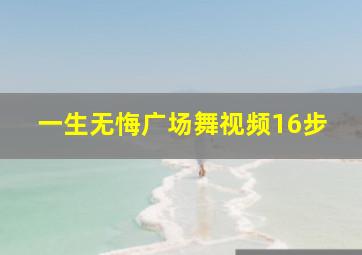 一生无悔广场舞视频16步