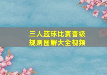 三人篮球比赛晋级规则图解大全视频