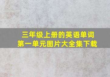 三年级上册的英语单词第一单元图片大全集下载