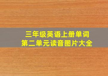 三年级英语上册单词第二单元读音图片大全