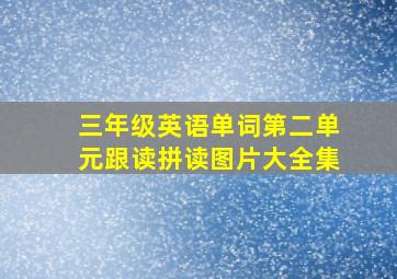 三年级英语单词第二单元跟读拼读图片大全集