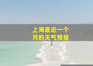 上海最近一个月的天气预报