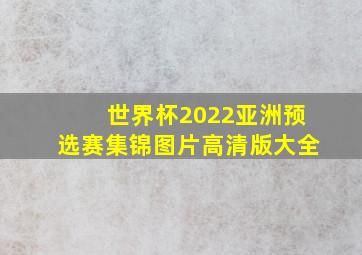 世界杯2022亚洲预选赛集锦图片高清版大全