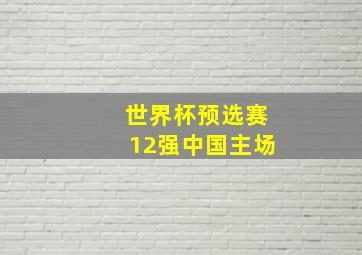 世界杯预选赛12强中国主场