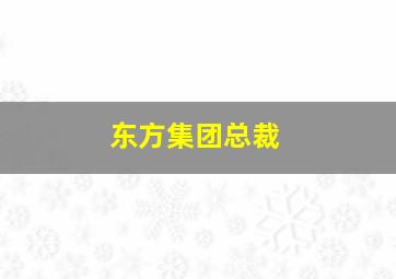 东方集团总裁