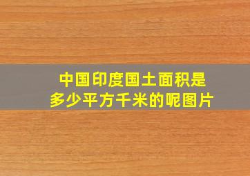 中国印度国土面积是多少平方千米的呢图片