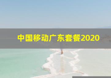 中国移动广东套餐2020