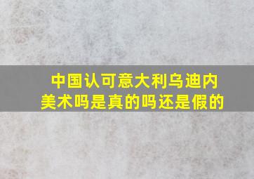 中国认可意大利乌迪内美术吗是真的吗还是假的