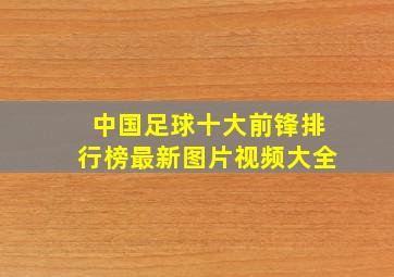 中国足球十大前锋排行榜最新图片视频大全