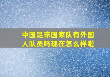 中国足球国家队有外国人队员吗现在怎么样啦