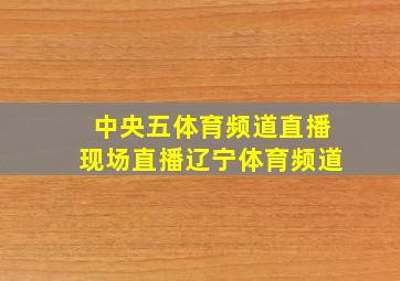 中央五体育频道直播现场直播辽宁体育频道