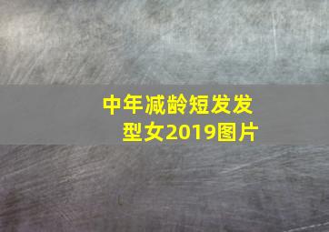 中年减龄短发发型女2019图片