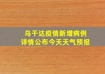 乌干达疫情新增病例详情公布今天天气预报