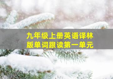 九年级上册英语译林版单词跟读第一单元