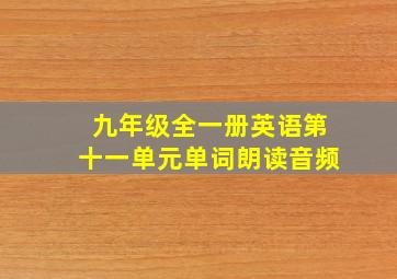 九年级全一册英语第十一单元单词朗读音频