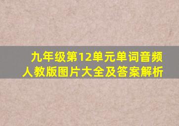 九年级第12单元单词音频人教版图片大全及答案解析