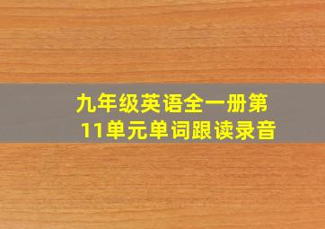 九年级英语全一册第11单元单词跟读录音