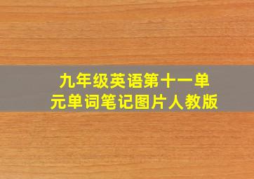 九年级英语第十一单元单词笔记图片人教版