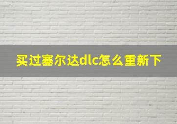 买过塞尔达dlc怎么重新下