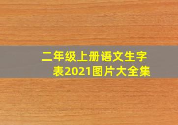 二年级上册语文生字表2021图片大全集